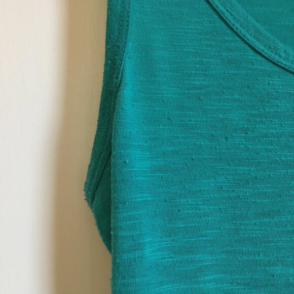 Y2K Dynamite Aquamarine Ruffle Shoulder Tank Top - Picture 5 of 15